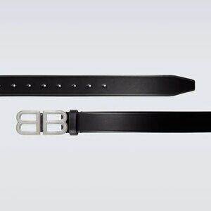 Balenciaga BB Monogram Belt - Black